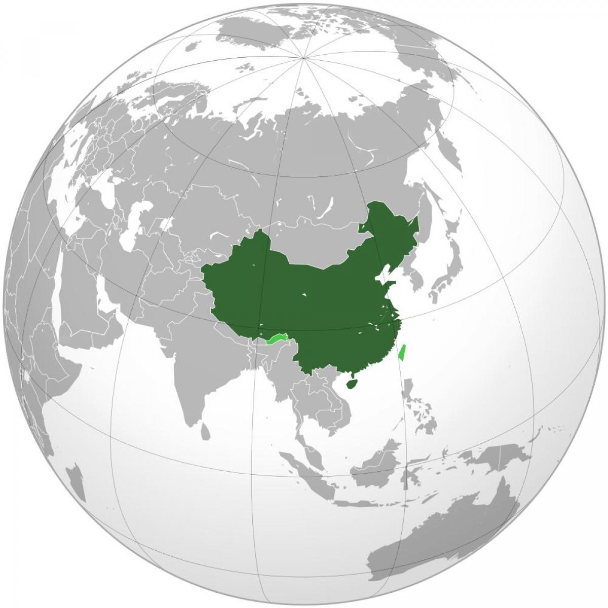 中国的世界地图-中国世界地图(东亚-亚洲)