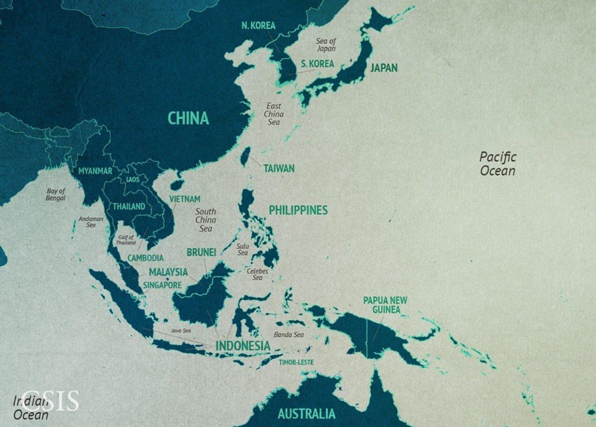 地图中国南海区域