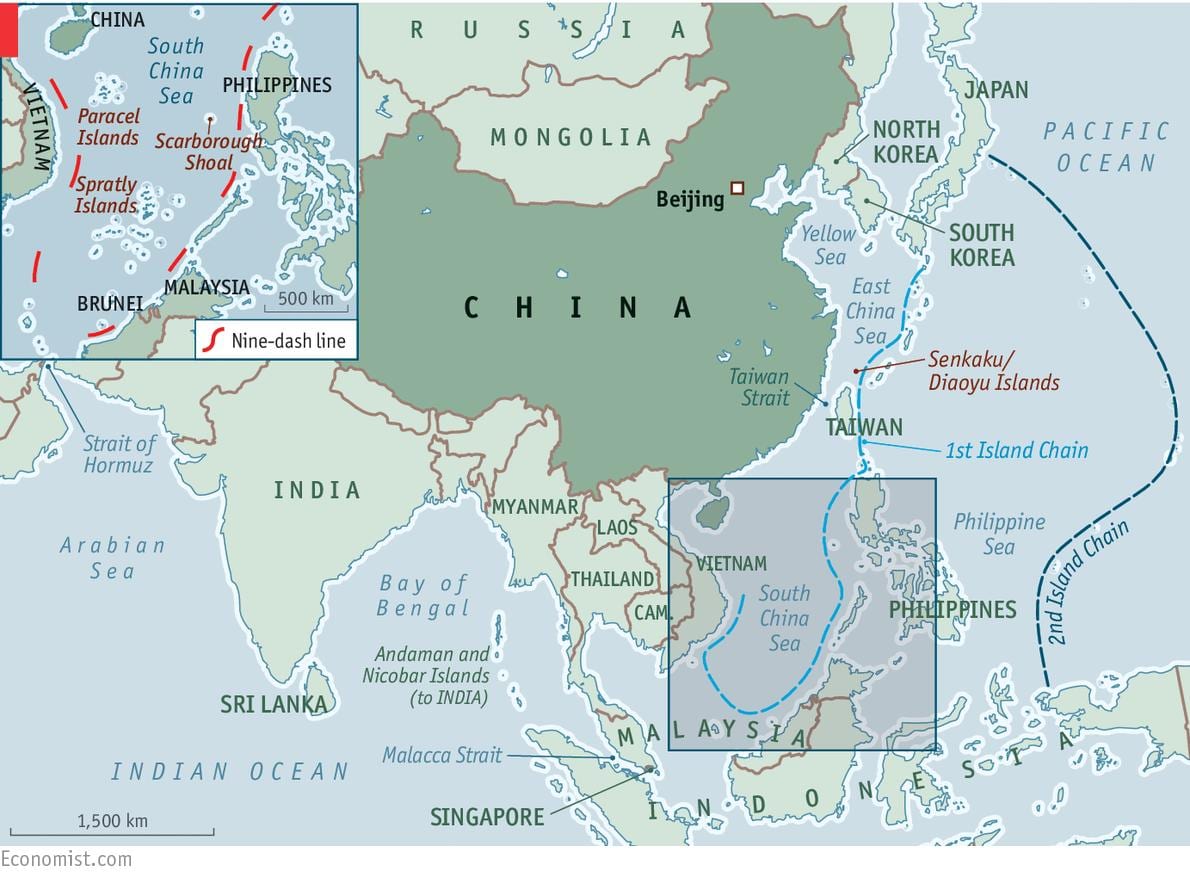 地图中国的岛屿