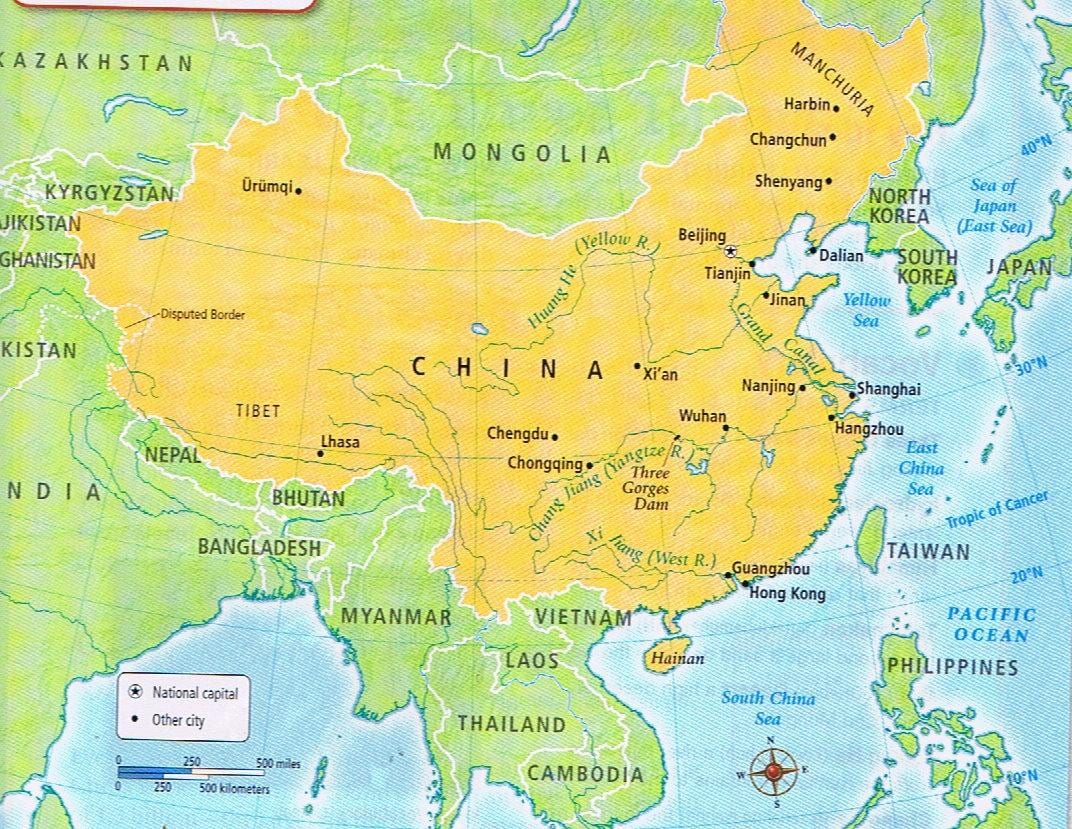 地图的国界