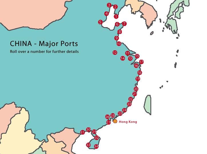 港口国的地图