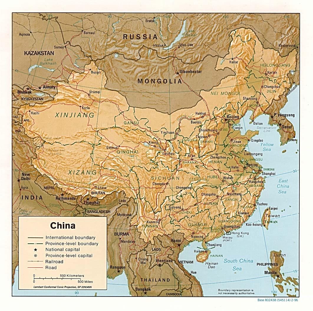 地理图中国
