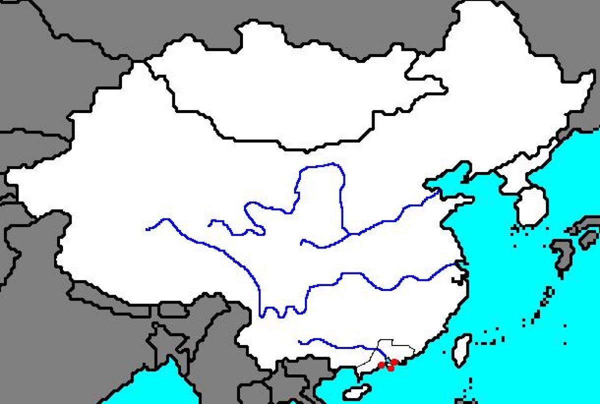空白的地图中国古代