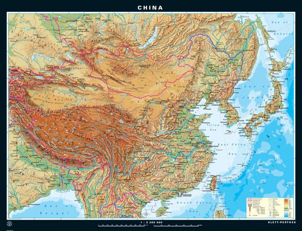 地貌地图中国