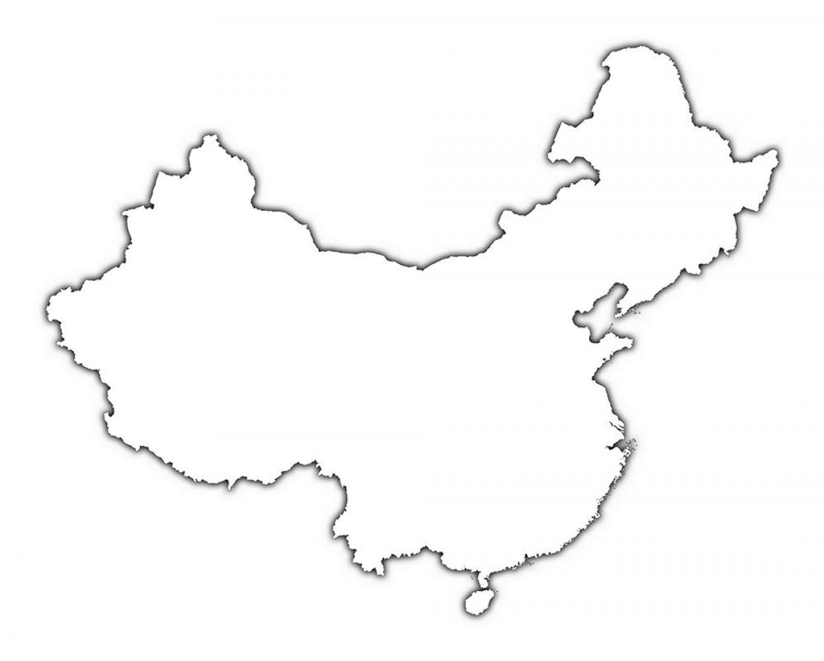 轮廓图中国