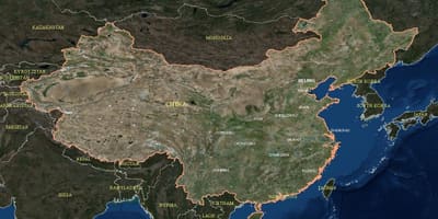 中国的卫星地图