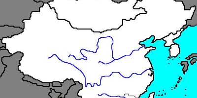 空白的地图中国古代