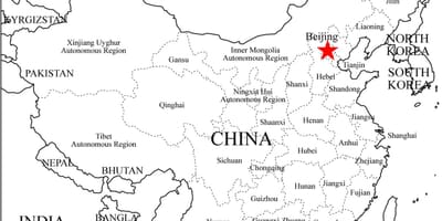 省份的中国地图