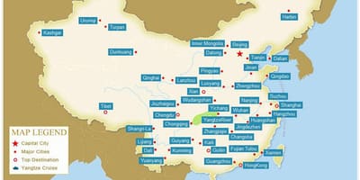 地图的中国城市