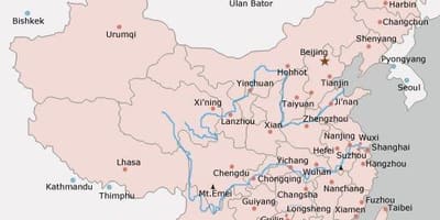 地图中国城市