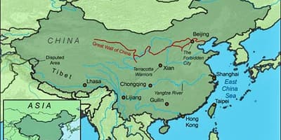 地图中国长城