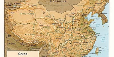 地形地图的中国