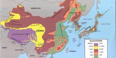 地图中国的沙漠