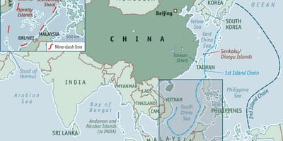 地图中国的岛屿