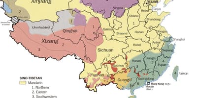 语言地图的中国