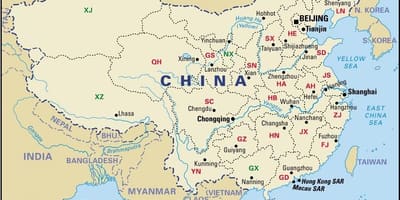 地图中国各省及首都