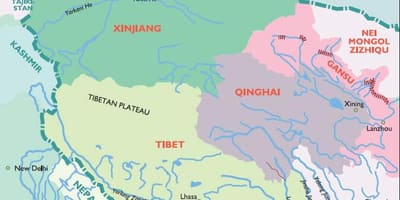 地图中国西部