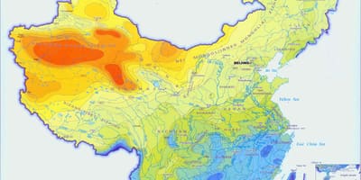 中国降水地图