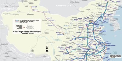 高速轨道中国地图