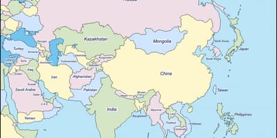 地图中国和邻国