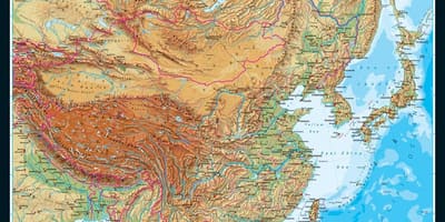 地貌地图中国