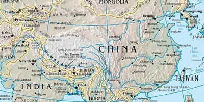 地图中国山