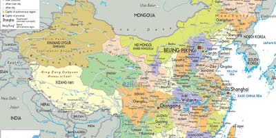 政治我国的地图