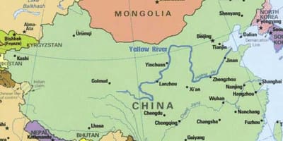 黄河中国地图