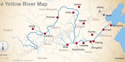 中国黄河地图